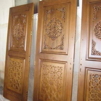 درب چوبی سی ان سی مساجد